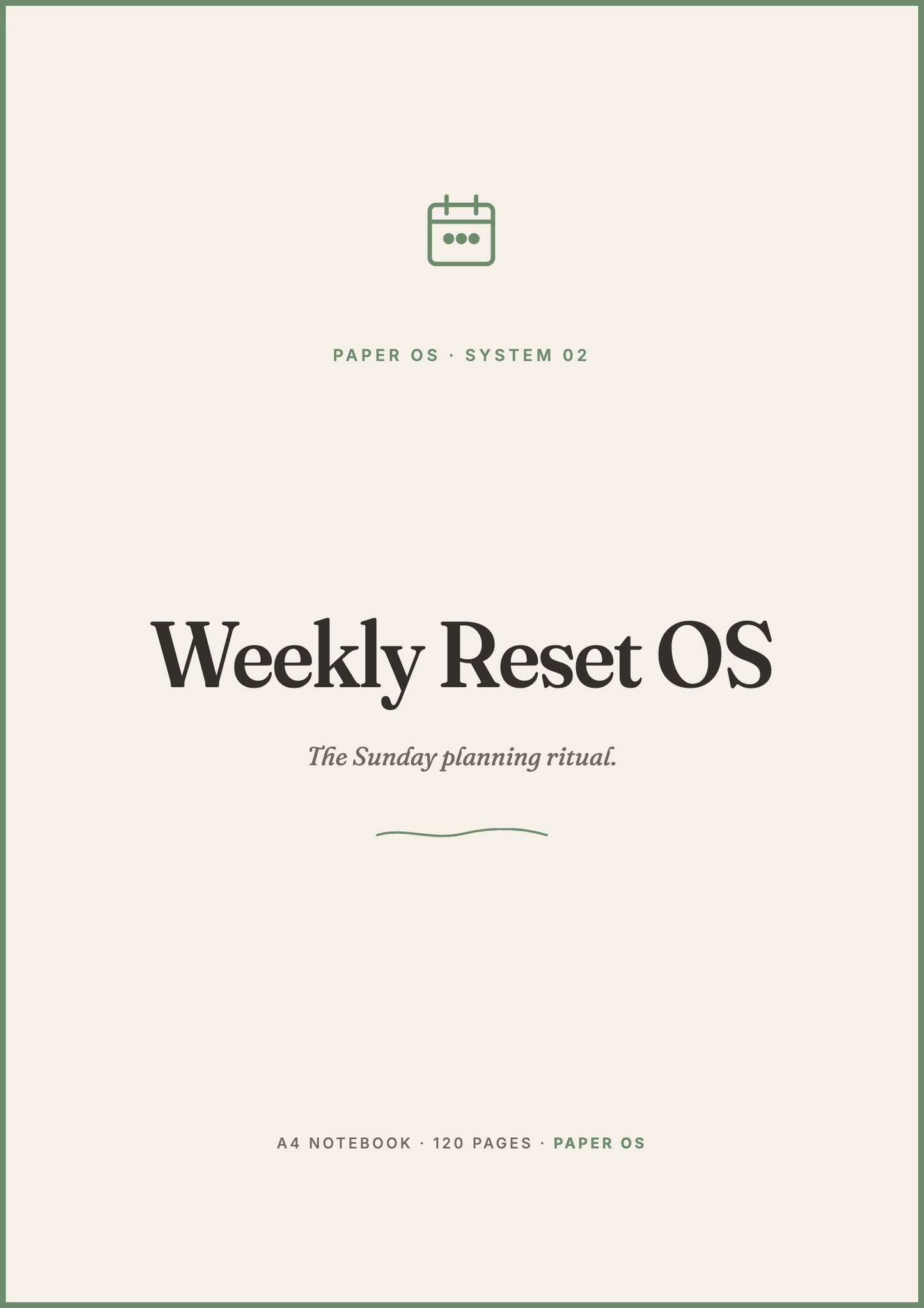 Weekly Reset OS cover