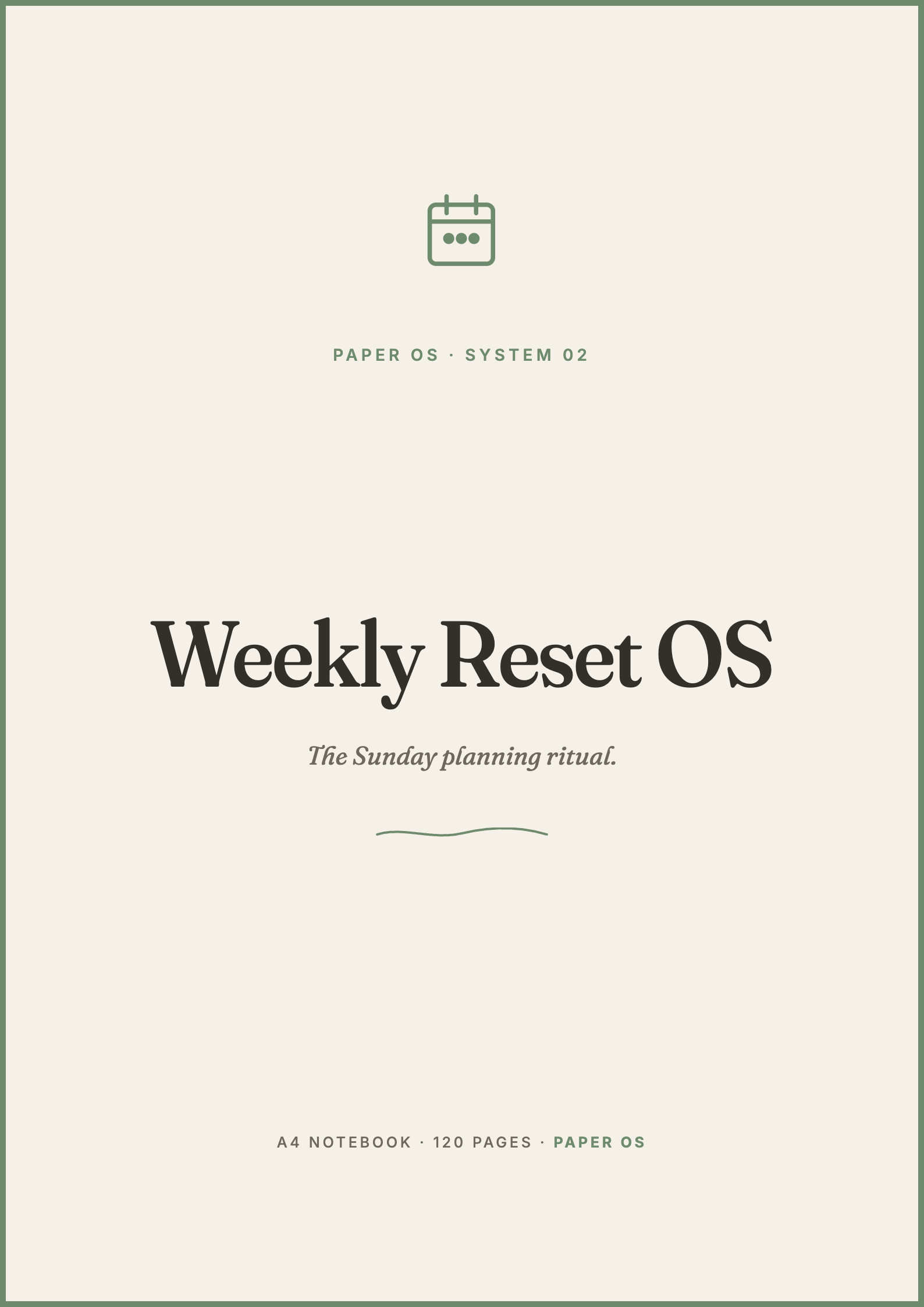 Weekly Reset OS cover